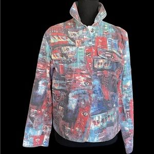 Chico’s Denim Multi-color Jacket